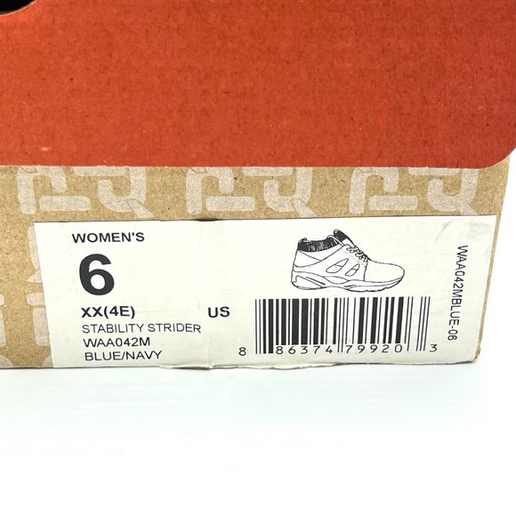 6XX 6 4E‎ 6 EXTRA WIDE Propet Womens Blue Casual Comfort Sneakers Shoes New - Picture 11 of 11